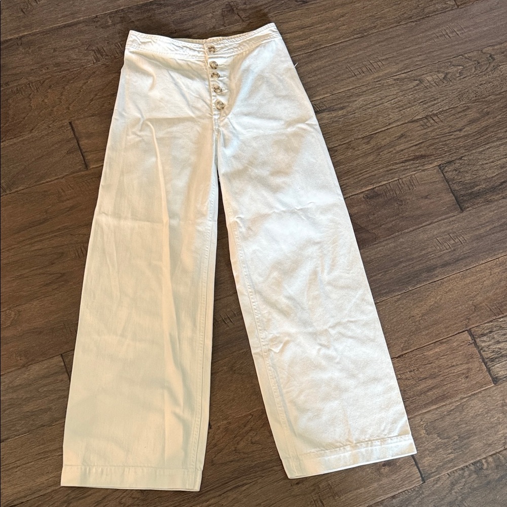 Everly Cream Wide-Leg Pants